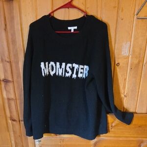 Black Graphic Sweater